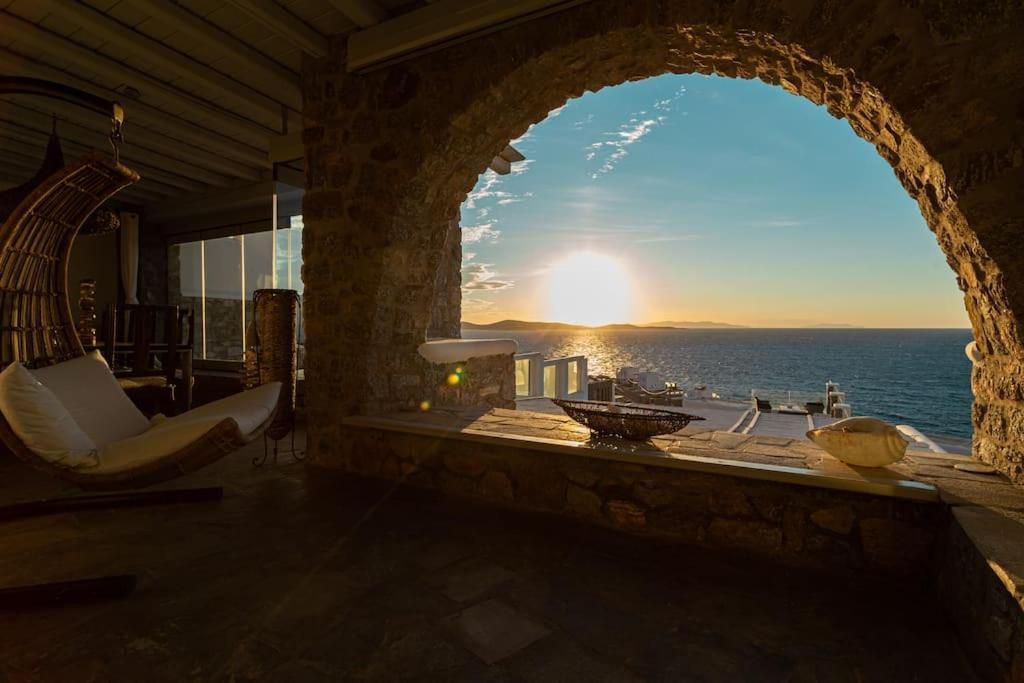Mykonos Sea View Luxury Villa By Calypso Sunset Villas Mykonos Town Extérieur photo