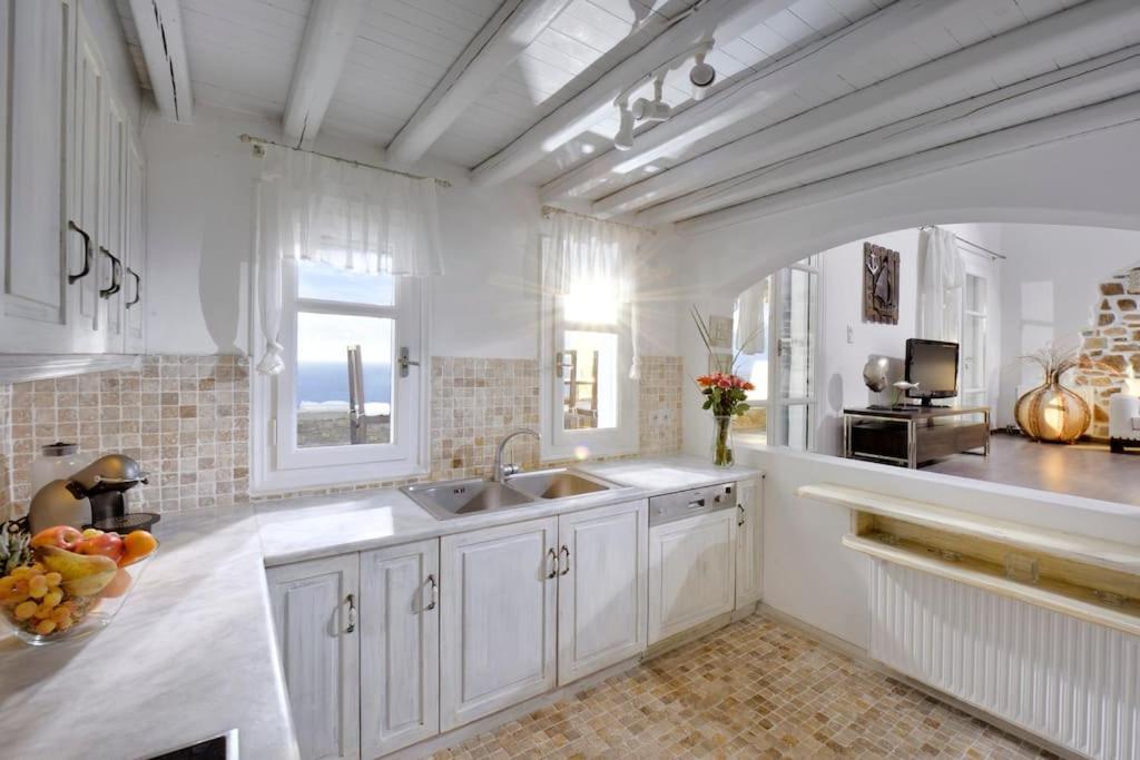 Mykonos Sea View Luxury Villa By Calypso Sunset Villas Mykonos Town Extérieur photo