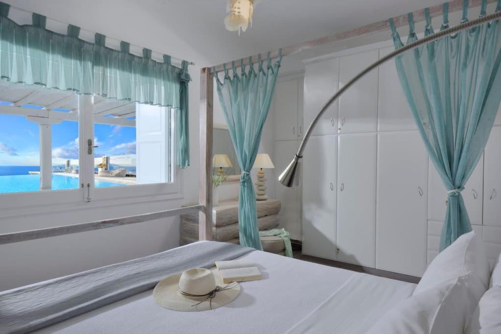 Mykonos Sea View Luxury Villa By Calypso Sunset Villas Mykonos Town Extérieur photo