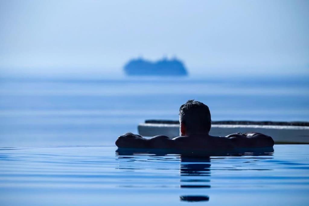 Mykonos Sea View Luxury Villa By Calypso Sunset Villas Mykonos Town Extérieur photo