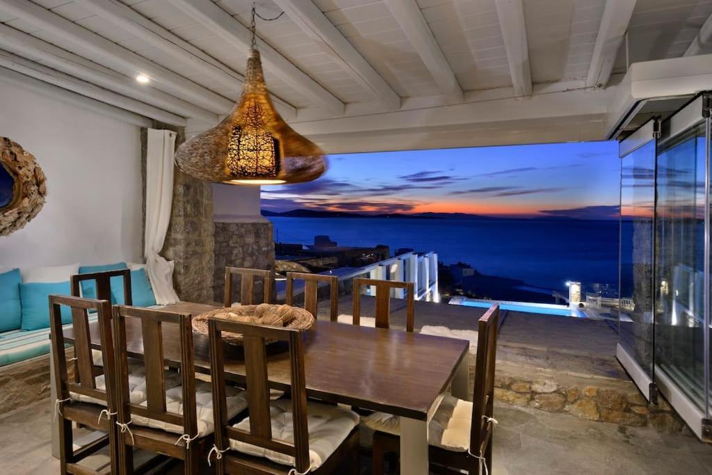 Mykonos Sea View Luxury Villa By Calypso Sunset Villas Mykonos Town Extérieur photo