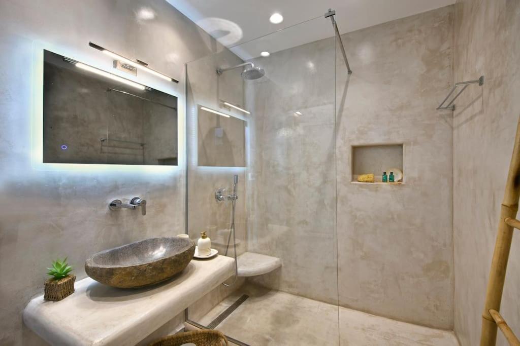 Mykonos Sea View Luxury Villa By Calypso Sunset Villas Mykonos Town Extérieur photo
